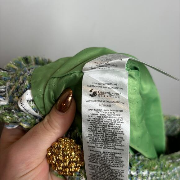 Self-Portrait Asymmetric Bouclé-Tweed Skort - Picture 9 of 11